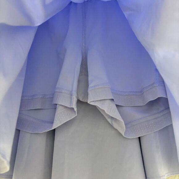 Lululemon Court Rival HR High Rise Skirt 6 Pastel Blue Elastic Waist Pull On - Picture 4 of 9